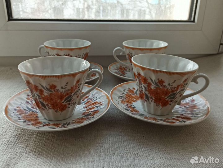 Чайные пары. лфз. пз. роспись. деколь