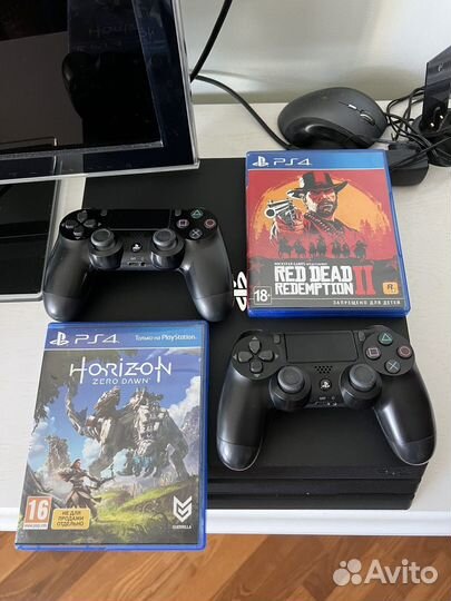 Sony playstation 4 PS4 pro 1tb с играми