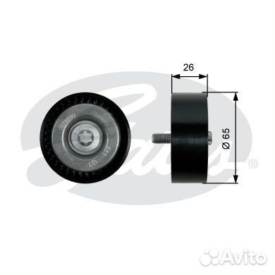 Направляющий ролик привода вспомогательных агрегат