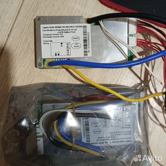 Аккумулятор, BMS 10S 36v 40a