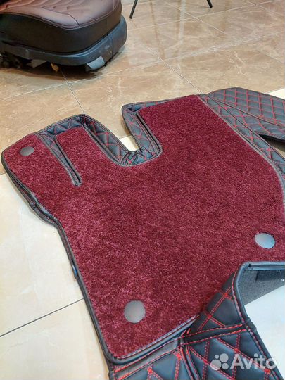 Ковры 3d из экокожи на Volvo fh 2014-нв автомат