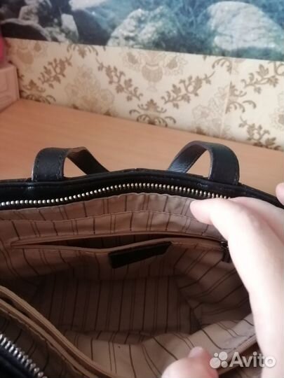 Женская кожаная сумка б/у