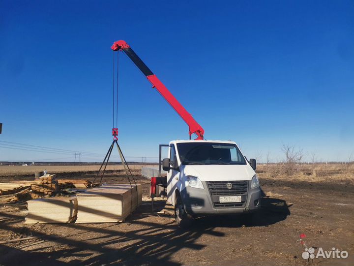 Аренда и услуги манипулятора, стрела 2 т, 8 м, борт 2.5 т, 5.6 м