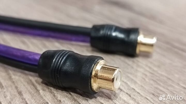 Y образный переходник 1 RCA мама/ 2 RCA папа