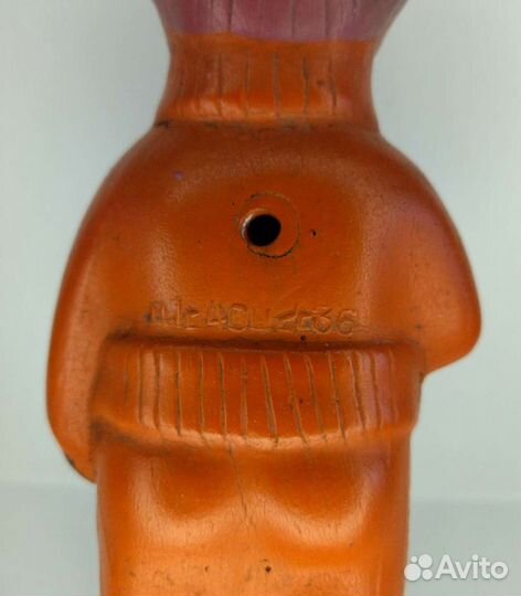 Игрушка резиновая Хоккеист-мальчик с клюшкой СССР