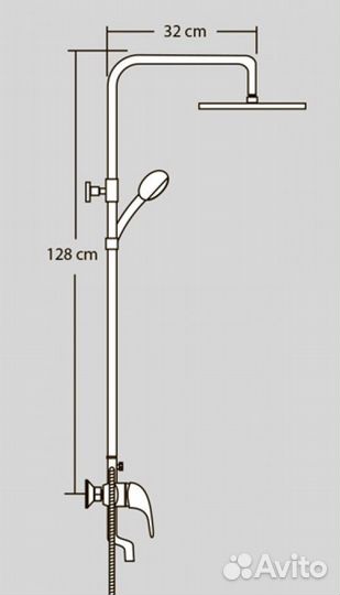 Душевая система Veragio triumph хром VR.TRM-9915.CR