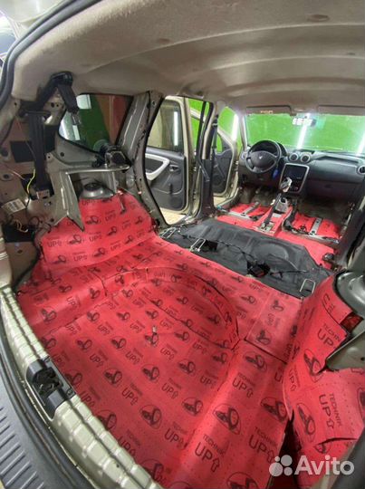 Шумоизоляция пола и багажник Duster УАЗ Niva