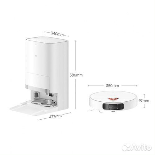 Xiaomi Mijia Omni 2 робот пылесос со станцией само