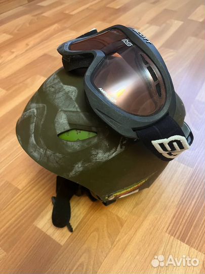 Шлем лыжный с очками scott 56/57 M 550GR
