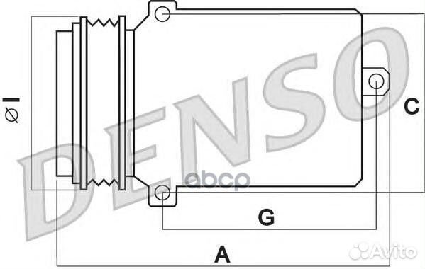 Компрессор кондиционера DCP05039 Denso
