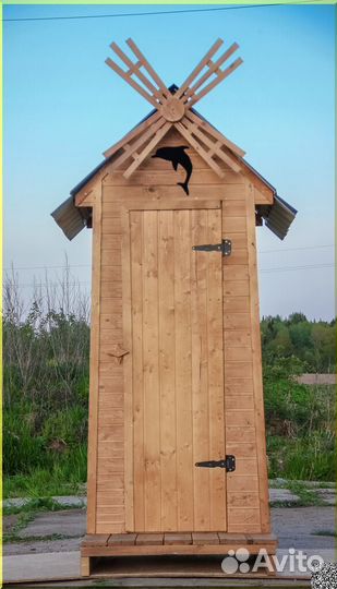 Дачный туалет деревянный GAR207