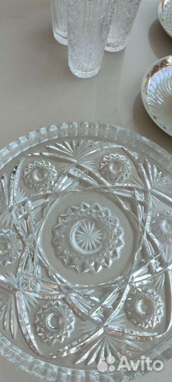 Блюдо хрустальное СССР