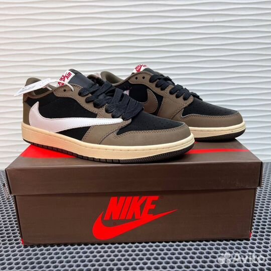 Кроссовки Nike air Jordan 1 low travis scott