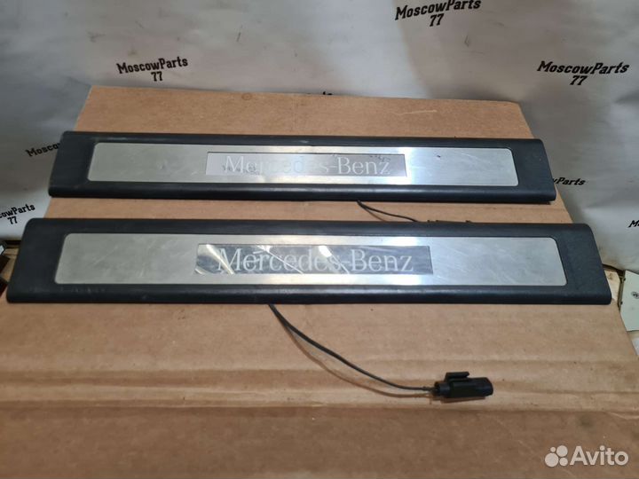 Накладки порогов с подсветкой Mercedes W164 X164