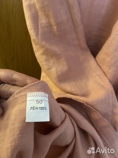 Платье лён 100