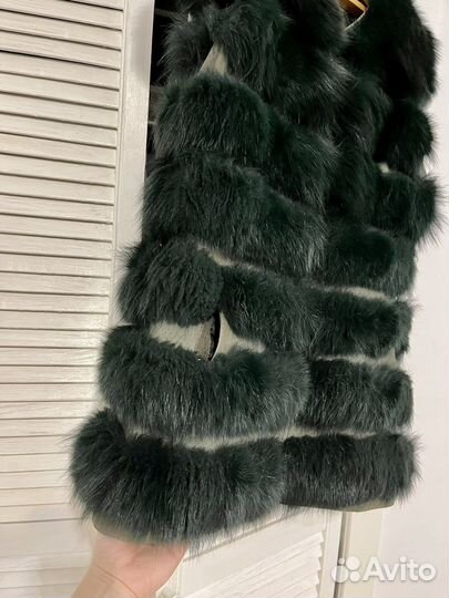 Песцовая жилетка