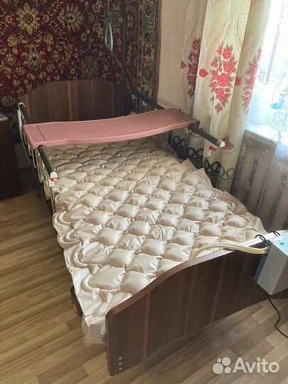 Медицинская кровать для лежачих кардио+таймер+пу