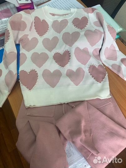 Костюм женский теплый трикотажный