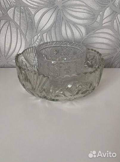 Конфетница хрусталь СССР