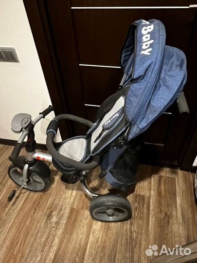 Велосипед коляска с ручкой