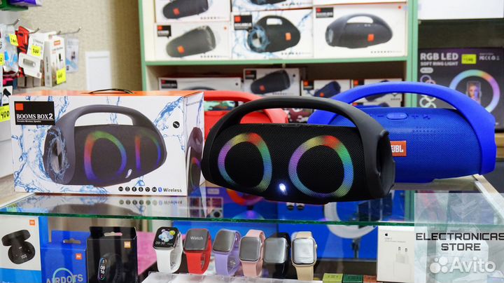 Колонка джибиэль бумбокс 2 Big Ярко-Глянцевая RGB