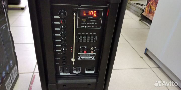 Eltronic 20-14 мощная колонка с двумя радиомикр