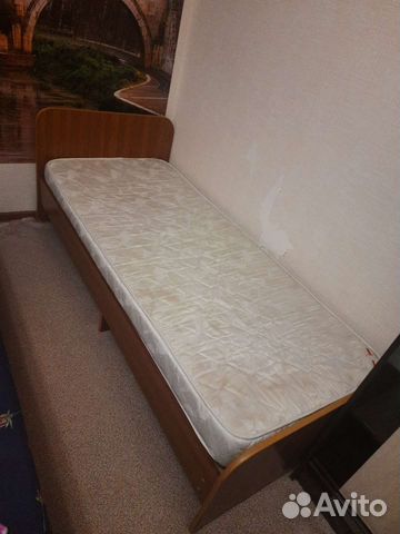 Кровать односпальная бу