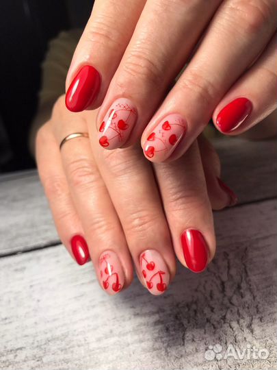 Маникюр гель-лак/педикюр/сжм