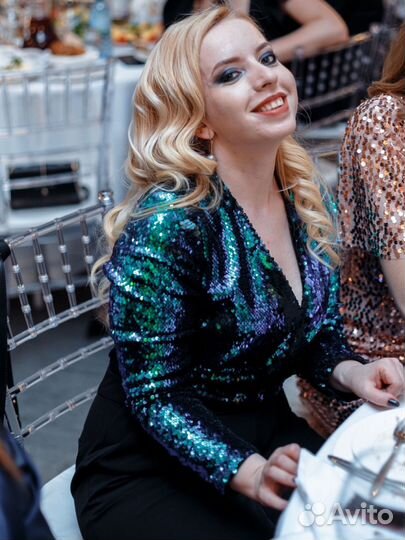 Комбензон вечерний 46-48 блестящий Zarina