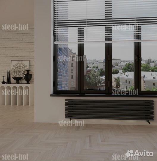 Горизонтальный дизайн радиатор Steel-Hot от произв