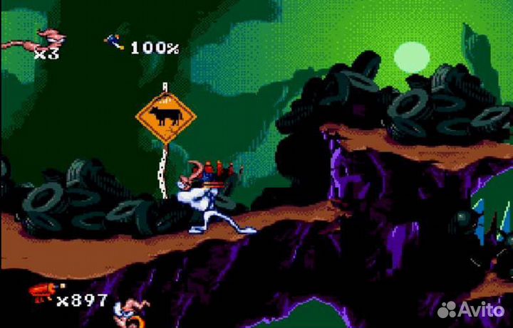 Картридж Sega earthworm JIM