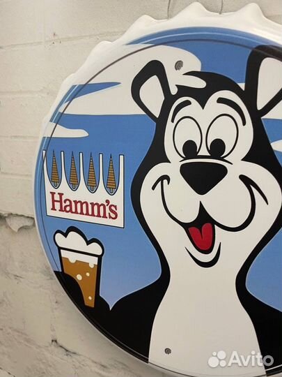 Декор на стену пивная пробка Hamms