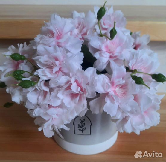 Цветы в горшочке вазе букет цветов