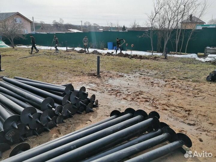 Винтовой фундамент под ключ