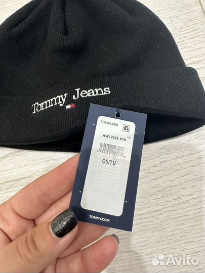 Мужская шапка бини tommy hilfiger новая