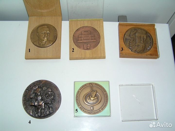 Настольные медали времён СССР