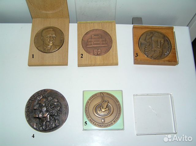 Настольные медали времён СССР