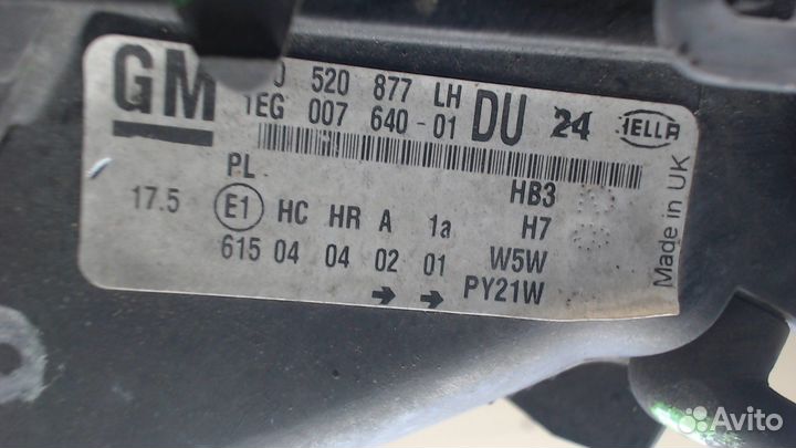 Фара (передняя) Opel Astra G, 1998