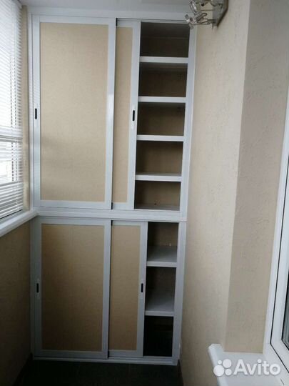 Отделка балконов и лоджий, шкафы на балкон