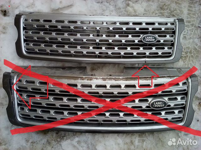 Range Rover 2013-17г L405 решетка радиатора дефект