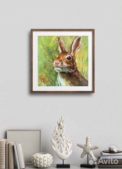 Картина маслом Заяц