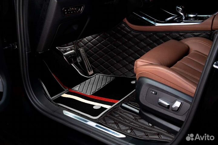 3D Коврики Audi A8 из Экокожи