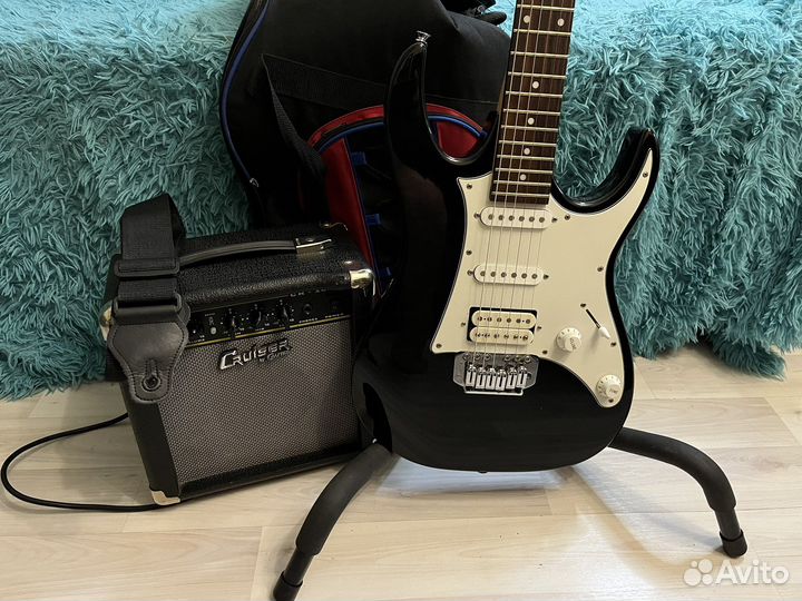 Гитара Ibanez + комбик cruiser/чехол/ремень