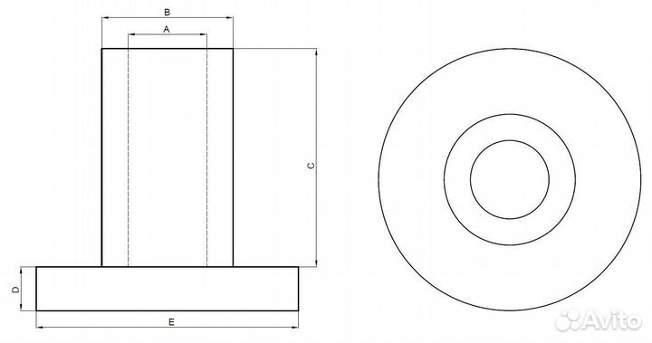 Втулка 100*125*100