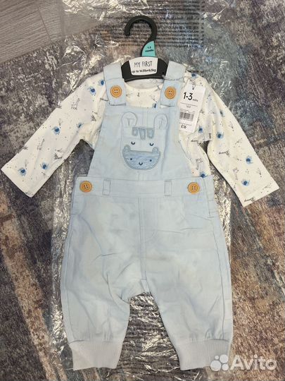 Комбинезон с боди Mothercea 1-3 мес