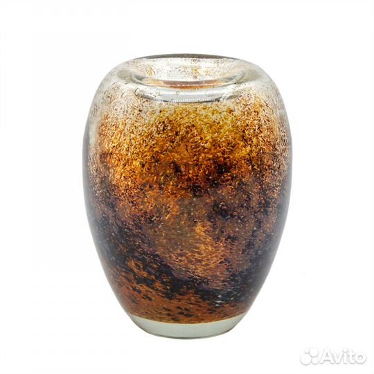 Антикварная голландская стеклянная ваза Голландия