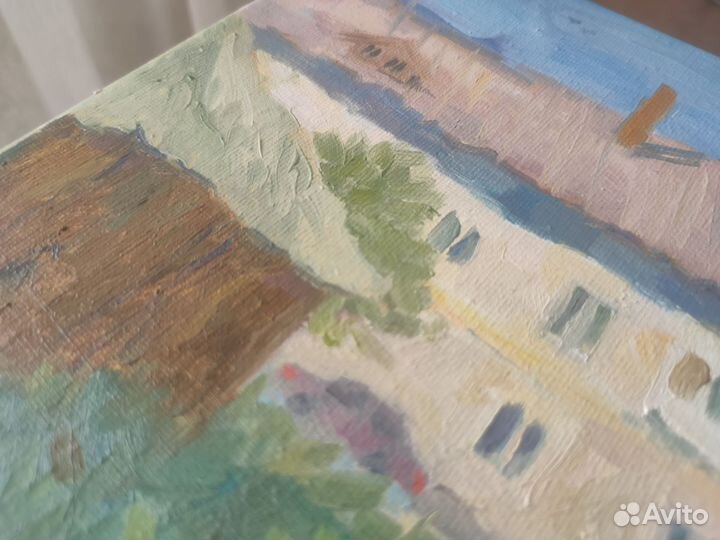 Картина маслом на холсте, соцгород Тольятти