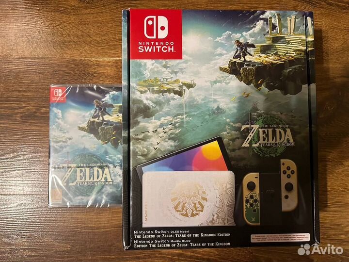 Nintendo switch oled Zelda limited edition + игра