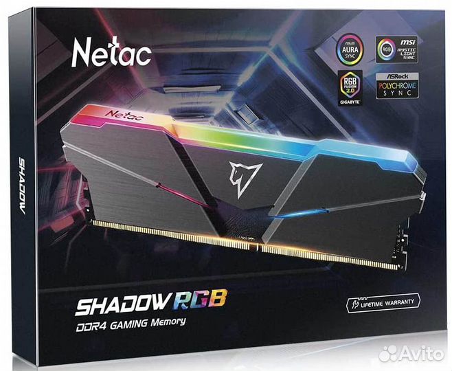 DDR4 16GB kit Netac Sandow RGB 3600Mhz