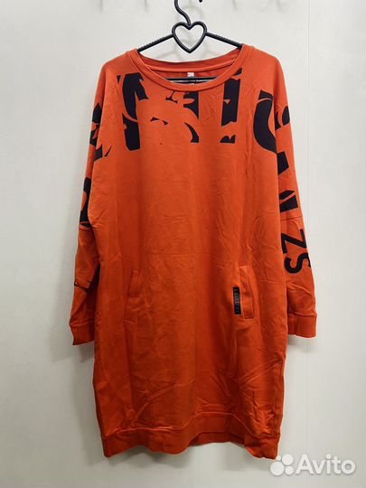 Платье толстовка 46 48 с карманами